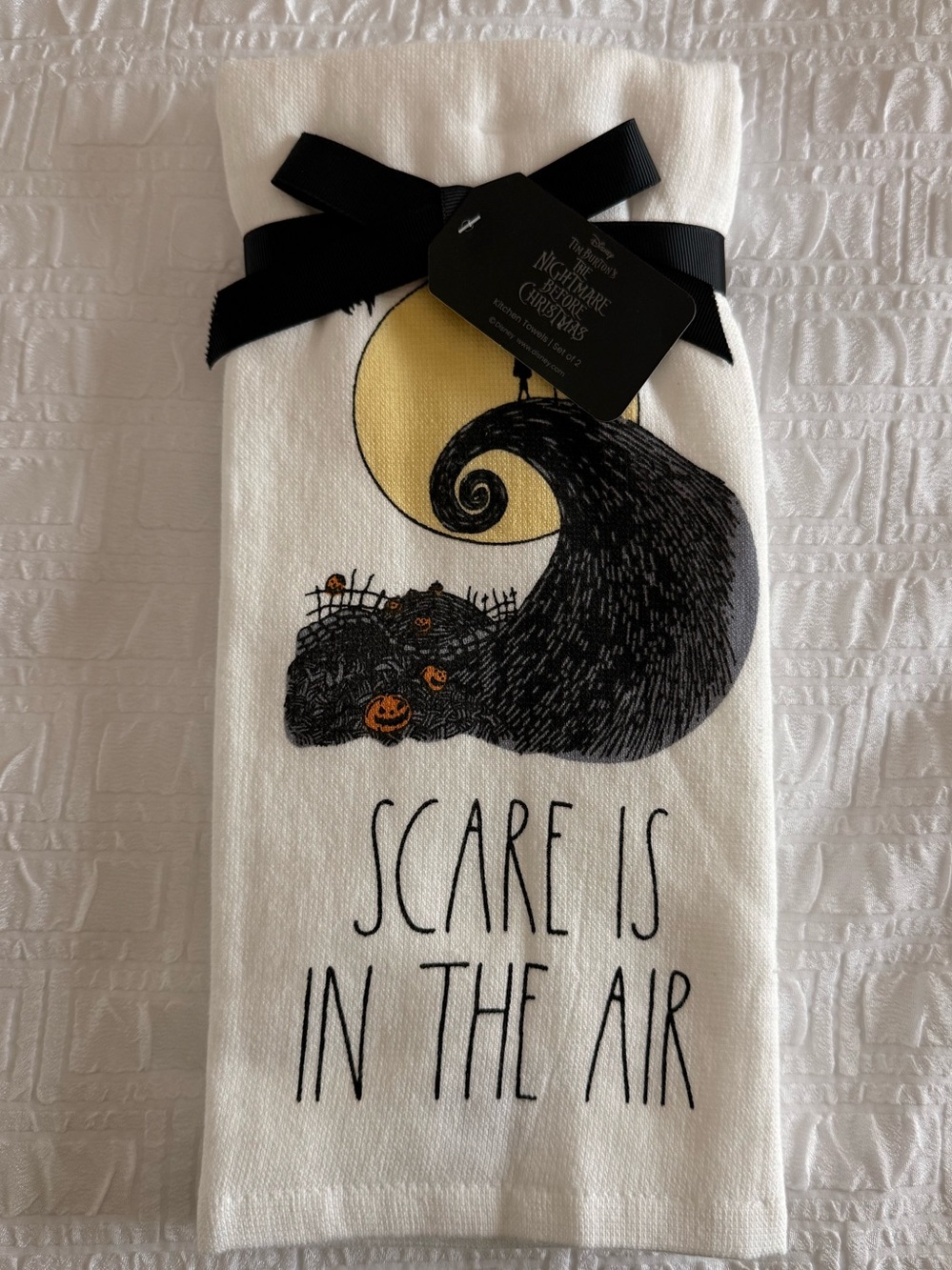 Rae Dunn x Disney Nightmare Before Christmas Towels Set 2 USA Release NWT